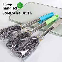 Product image of Long-handled Stainless Steel Cleaning Brush