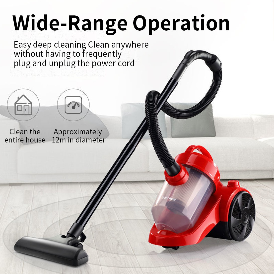 Main product image of 9-Piece Red/Black Multi-function Vacuum Cleaner Dust Remover