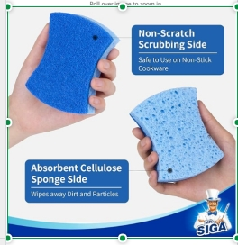 Main product image of Wooden Handle Cleaning Sponge, Single Pack