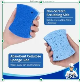 Product image of Wooden Handle Cleaning Sponge, Single Pack