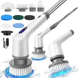 Product image of Electric Rotary Brush, Adjustable Handle, 9 Interchangeable Heads