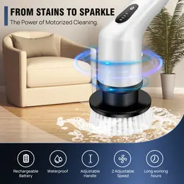 Product image of Electric Spin Scrubber, IPX7, 2-Speed, 9 Replaceable Brush Heads