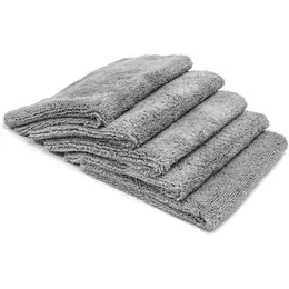 Product image of Edgeless Two-Pile Microfiber Detailing Towel, Gray, 5-Pack