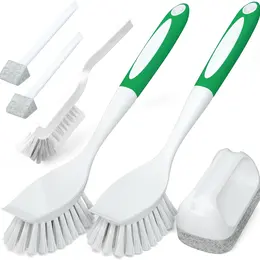 Product image of Holikme Dish Brush Set for Kitchenware and Groove Cleaning