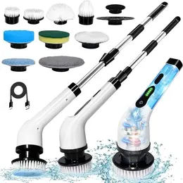 Product image of Rechargeable Cordless Electric Spin Scrubber, 9-in-1 Cleaning Brush