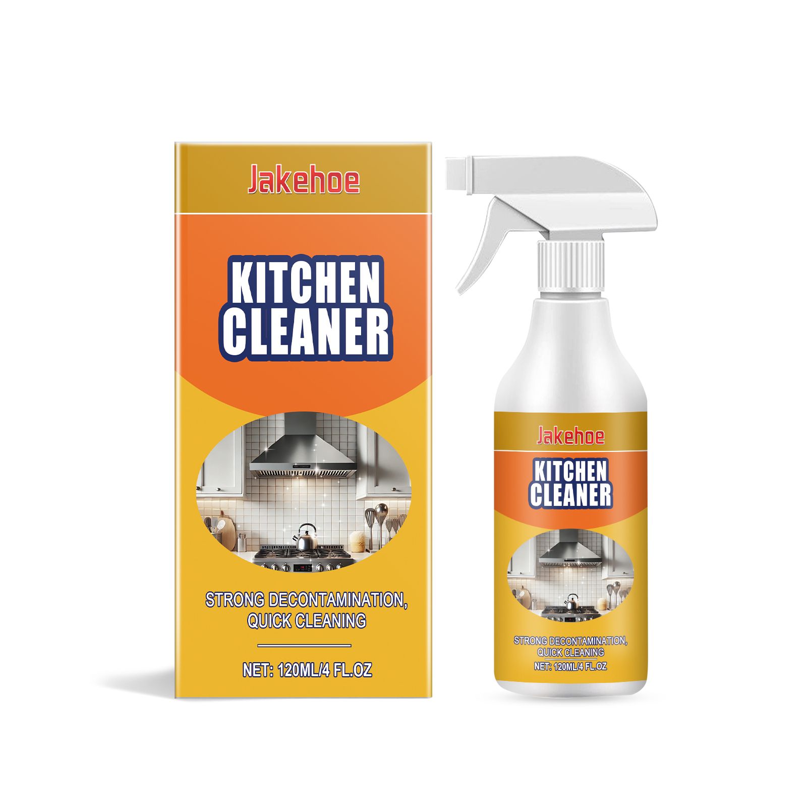 Main product image of JAKEHOE Kitchen Grease Cleaner Spray, 120 ml Bottle