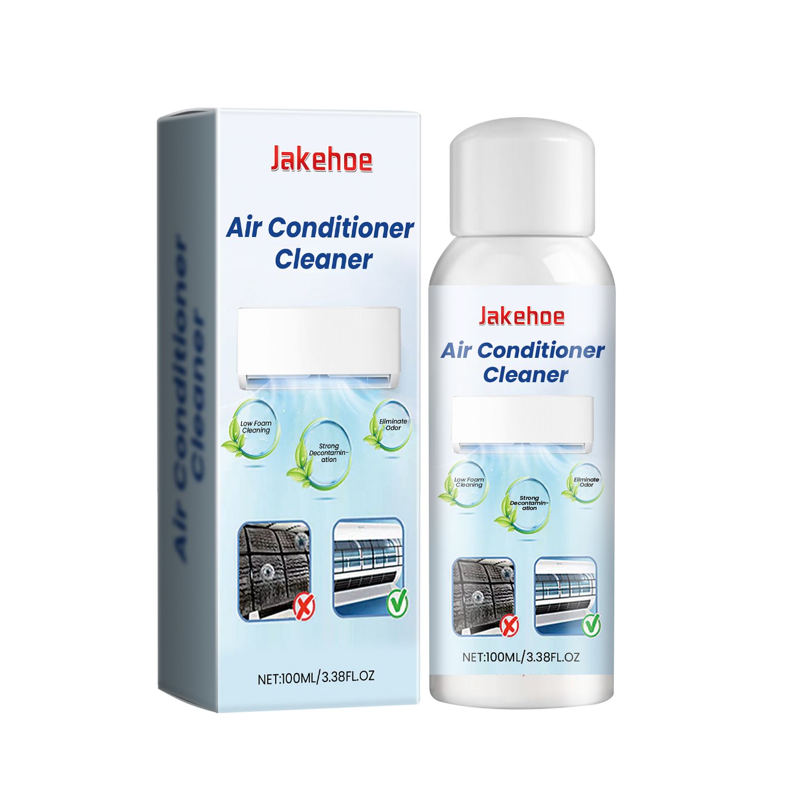 Main product image of JAKEHOE Air Conditioner Coil Cleaner Spray, 100 ml Bottle