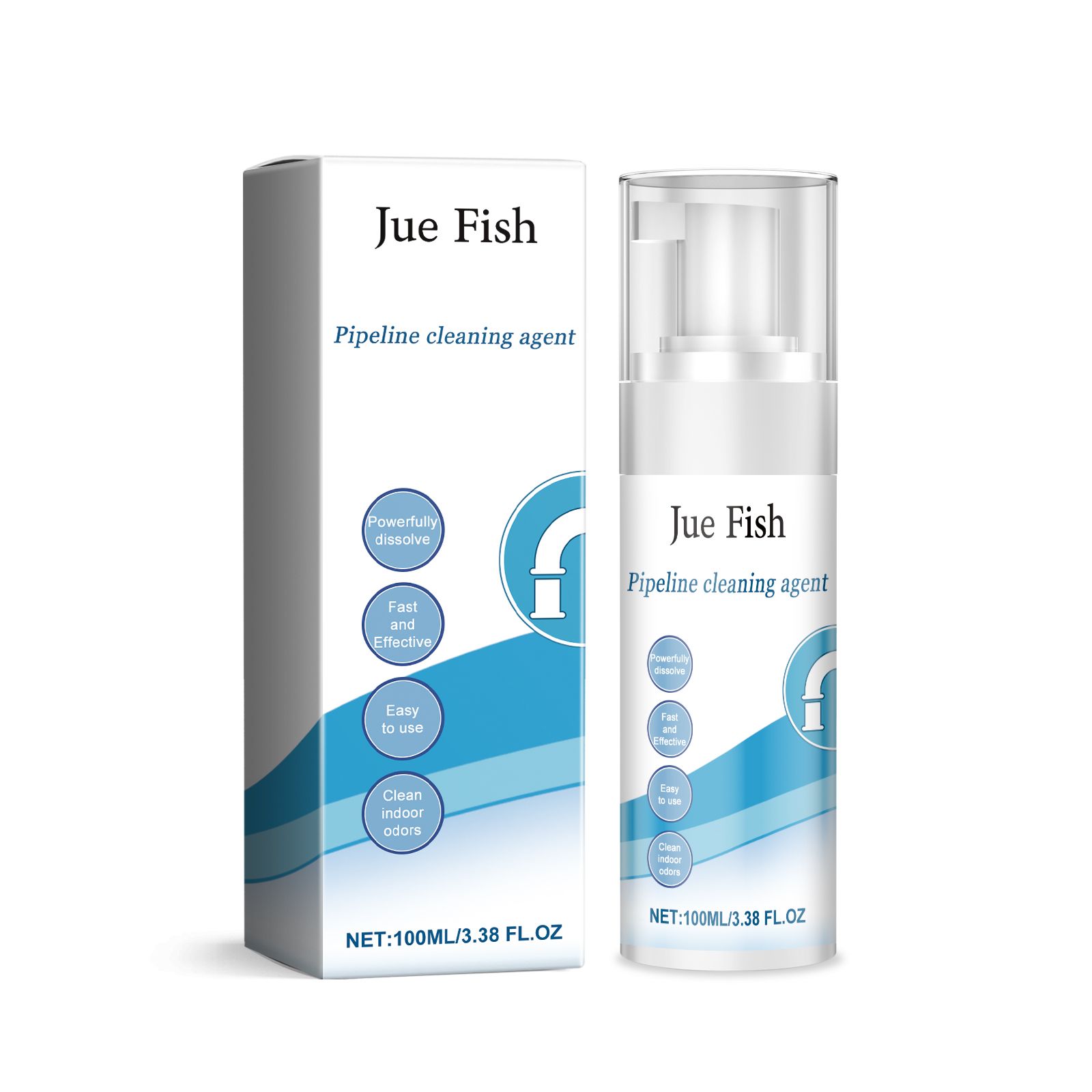 Main product image of JUE FISH Foaming Drain Cleaner, 100 ml, 1 Bottle