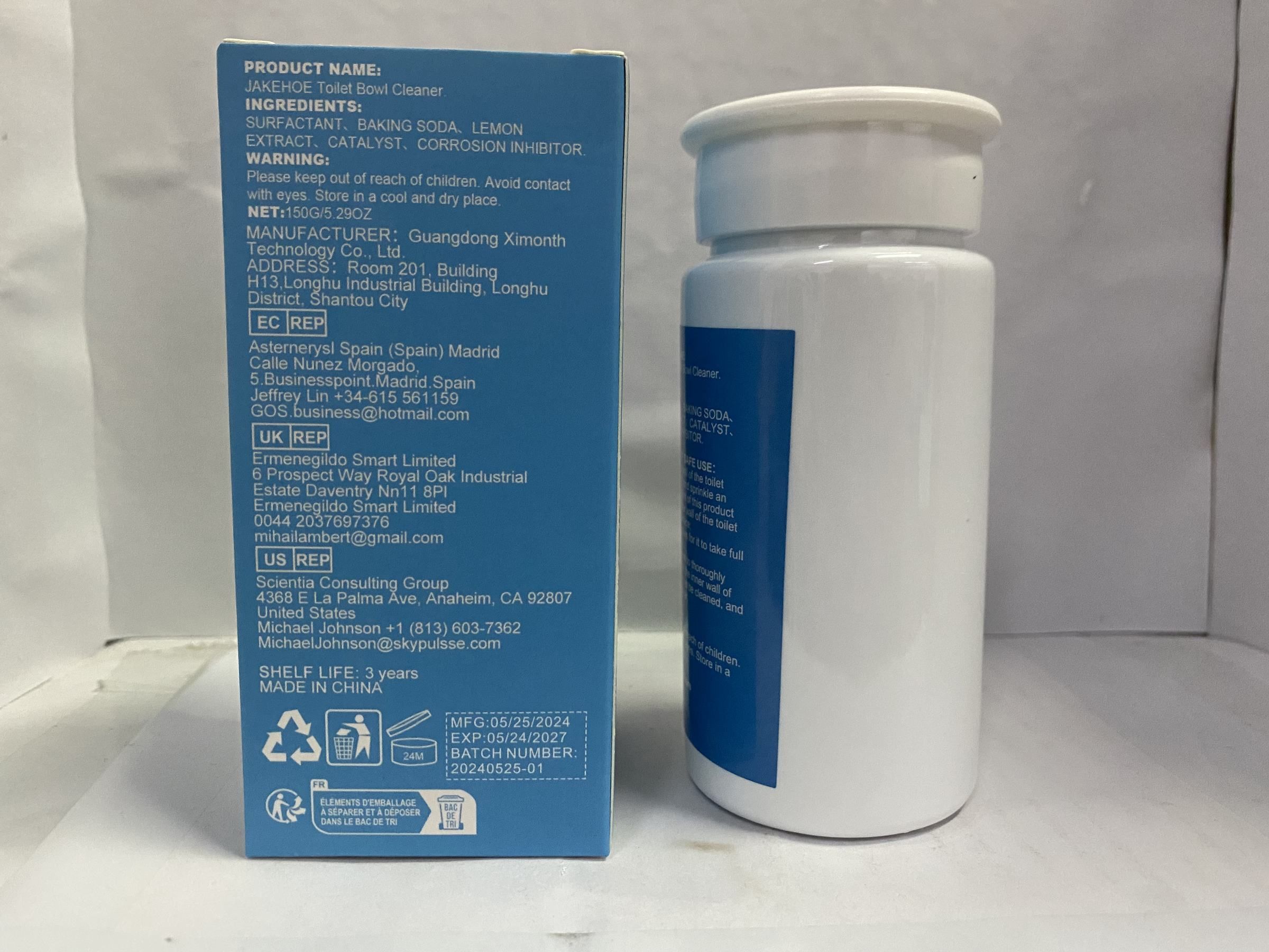 Main product image of JAKEHOE Foaming Toilet Bowl Cleaning Powder, 150g, 1 Pack