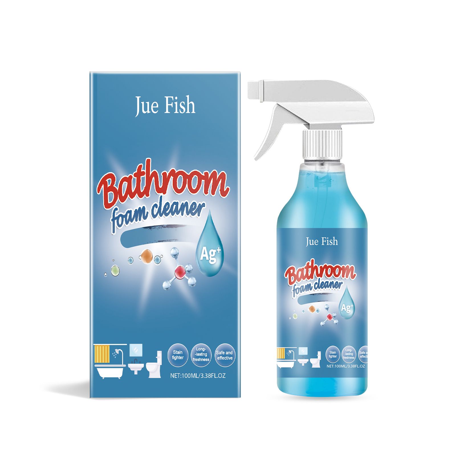 Main product image of JUE FISH Bathroom Cleaner Spray, 100 ml Bottle