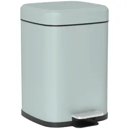 Product image of 20 Liter Square Metal Trash Can, Light Green
