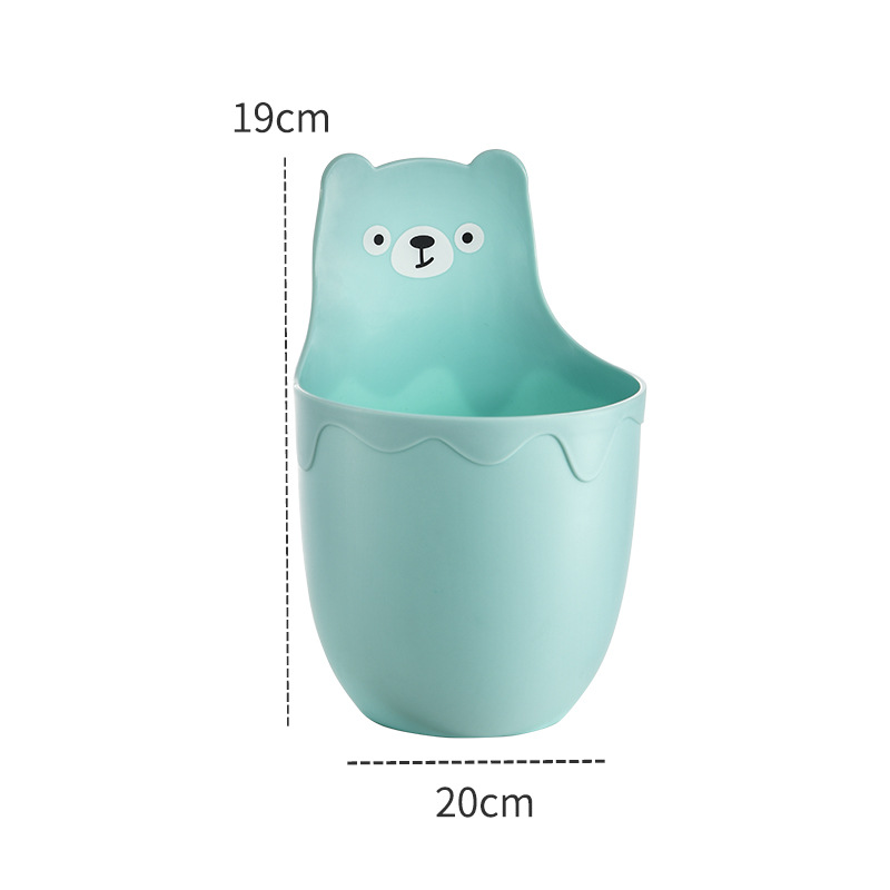 Main product image of Cleaning Storage Bucket with Bear Design, 19 x 12 x 12 cm
