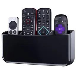 Product image of XL Black Wall Mount Remote Holder, Removable Adhesive
