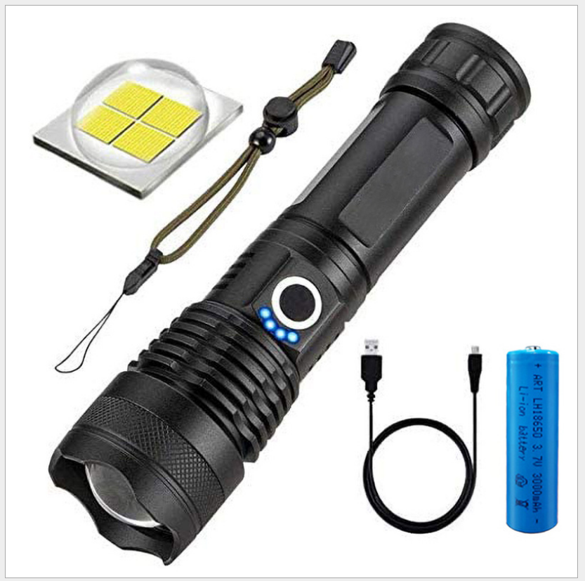 Main product image of Rechargeable Outdoor Zoom Flashlight with Power Display