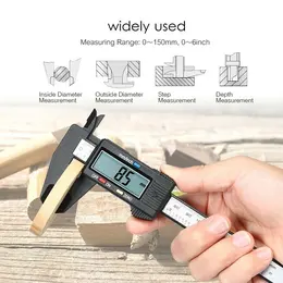 Product image of Carbon Fiber Digital Vernier Caliper, 6 inch / 150mm LCD Display