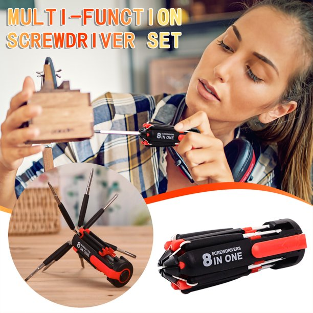Main product image of Automotive 8-in-1 Screwdriver Set with LED Flashlight