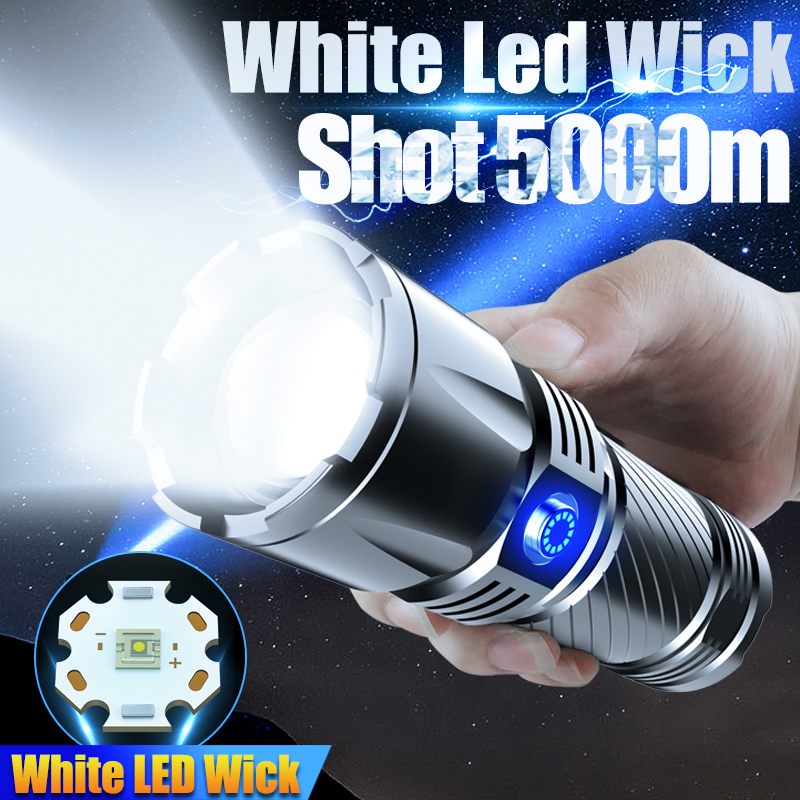 Main product image of Aluminum Alloy Rechargeable Long-Range LED Flashlight
