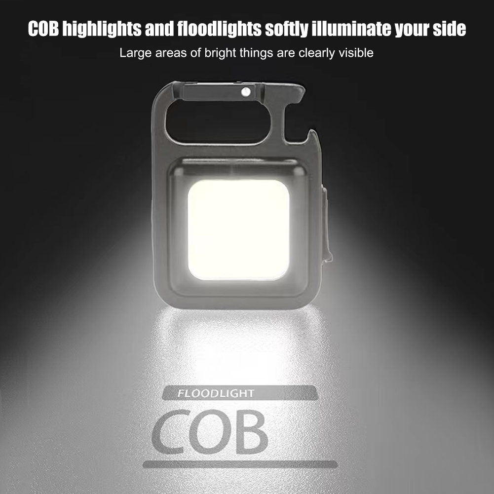 Main product image of Mini Rechargeable COB LED Keychain Flashlight with USB Charging