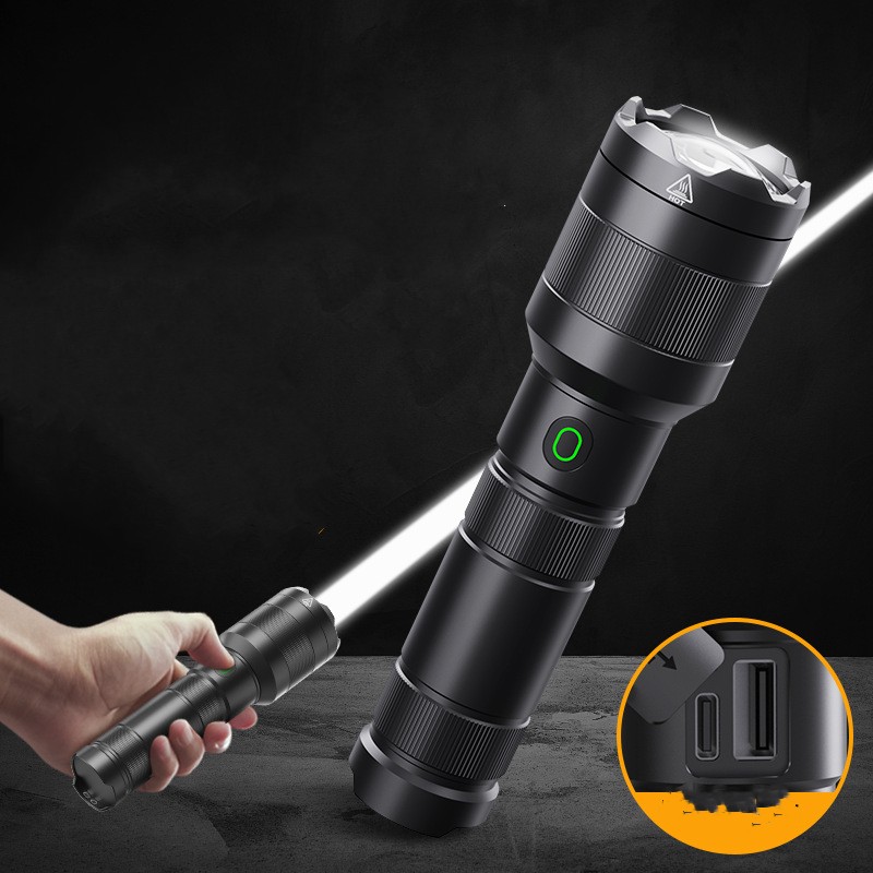 Main product image of Rechargeable White Laser Flashlight with Floodlight Function