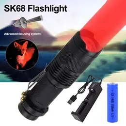 Product image of Compact Multi-Color LED Flashlight with Telescopic Zoom