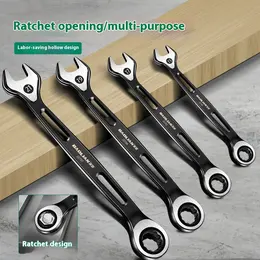 Product image of Double Head Pass-Through Reversible Ratchet Wrench