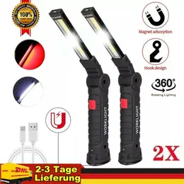 Product image of USB Rechargeable COB LED Work Light, Inspection Torch, 360° Rotating Magnetic Base