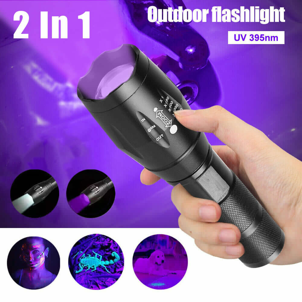Main product image of UV Flashlight, 395nm, Zoomable, Mini Pocket Inspection Light