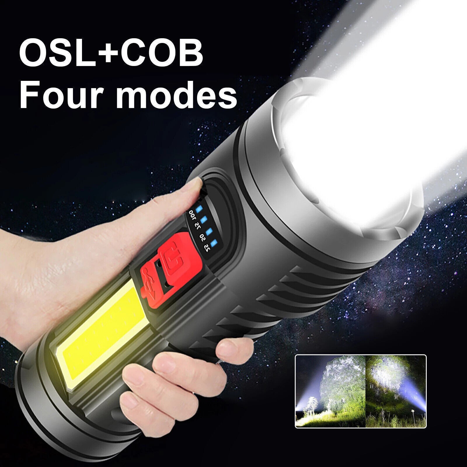 Main product image of Rechargeable LED Work Light Flashlight, Built-in Battery