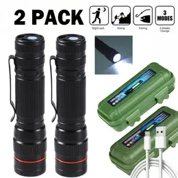 Product image of LED USB Rechargeable Tactical Zoom Pen Light