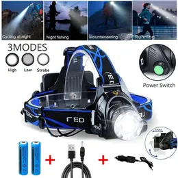 Product image of LED Headlamp, Rechargeable, Zoom, 3 Modes, with 2 Li-ion Batteries