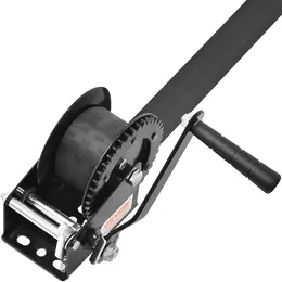 Product image of Hand Winch, 1200 lb Capacity, 23 ft Polyester Strap, Two-Way Ratchet