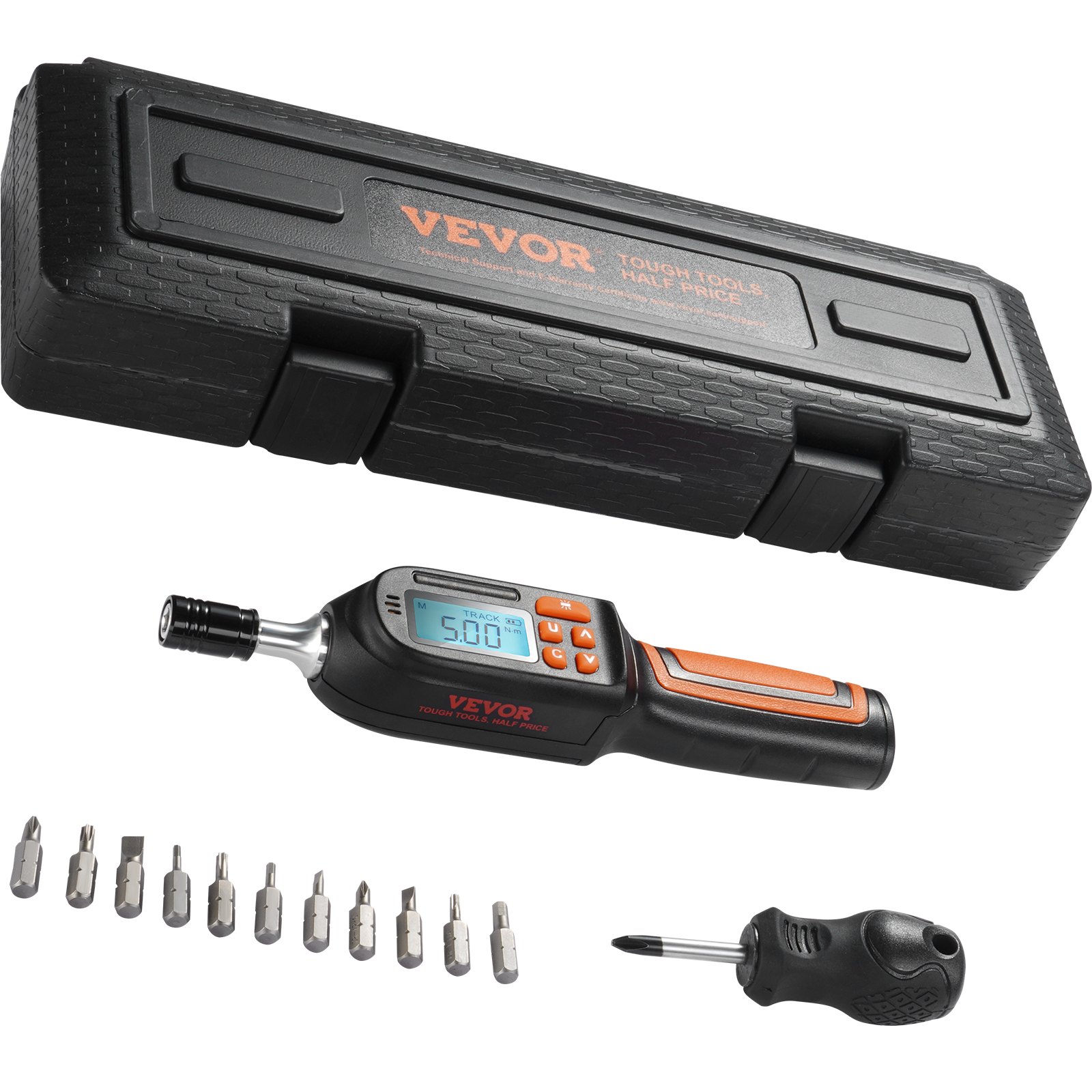 Main product image of Digital Torque Screwdriver, 1/4 Inch Drive, LCD, with Bit Set and Case