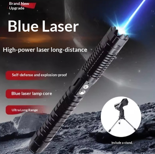 Main product image of Blue Laser Flashlight, Long-Range Beam, Outdoor Industrial Use