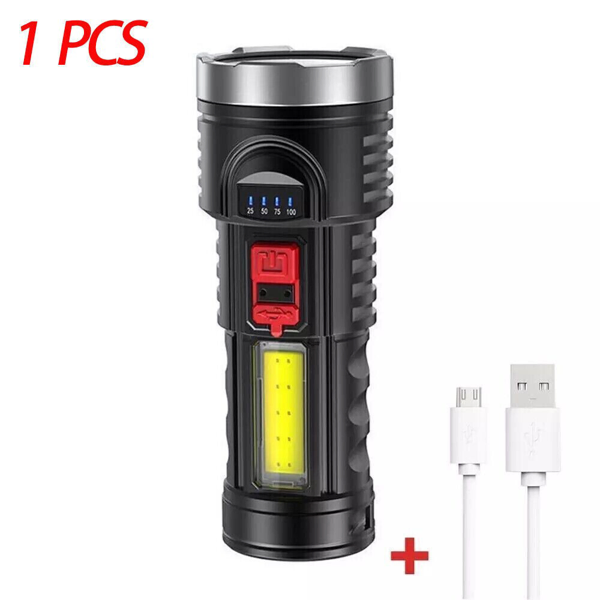 Main product image of LED Flashlight, USB Rechargeable, 4-Mode, Work Light