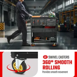 Product image of Detachable Utility Cart for Tools and Equipment Storage
