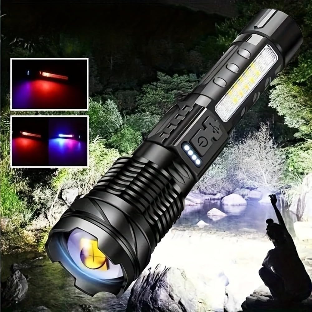 Main product image of LED Rechargeable Handheld Torch Flood Light, Focus Adjustable, Water Resistant