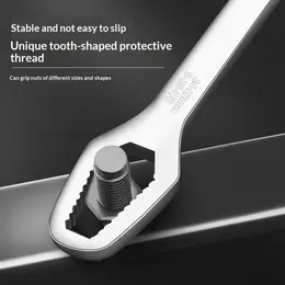 Product image of Dual Head Self-Tightening Adjustable Wrench