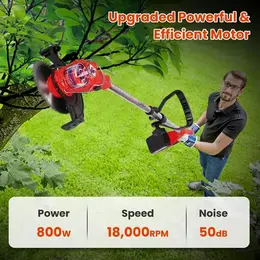 Product image of Cordless Grass Trimmer, Adjustable Head, Extendable, 2x 2500mAh Batteries