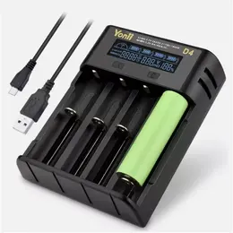 Product image of YONII 4-Slot USB LCD Smart Battery Charger for NiMH Li-ion SC/F6 AA AAA, 2025