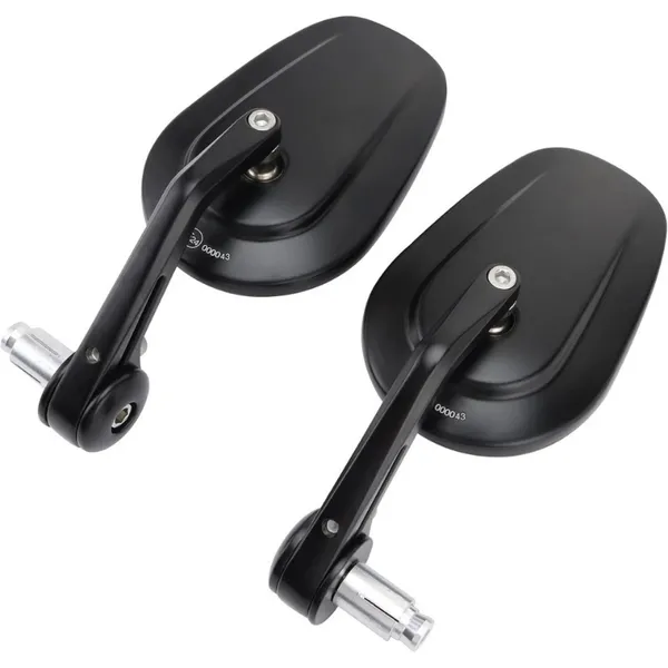 Main product image of Motorcycle Handlebar End Mirror, CNC, 7/8 inch, Black