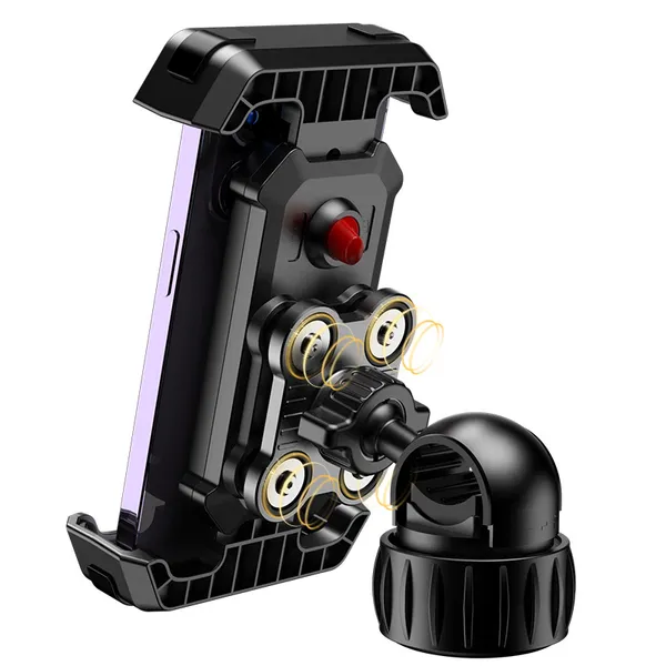 Main product image of Cell Phone Holder, 360-Degree Rotating, for Bicycles & Motorcycles, 5.1-6.8 Inch Phones