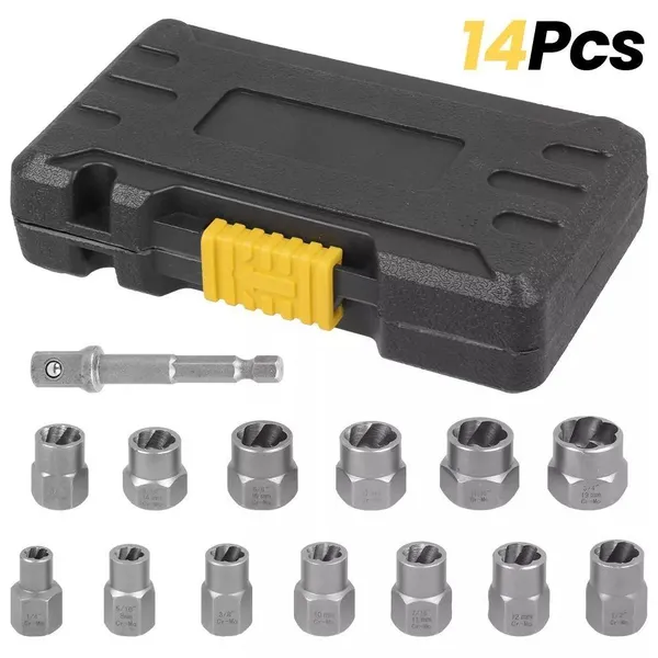 Main product image of Reverse Thread Sleeve Nut Remover Set, 14-Piece
