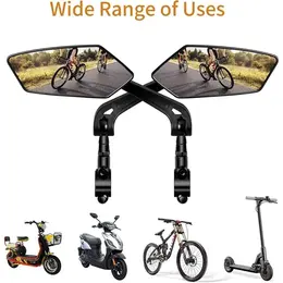 Product image of Bicycle Rearview Mirror, 360° Adjustable Rotation