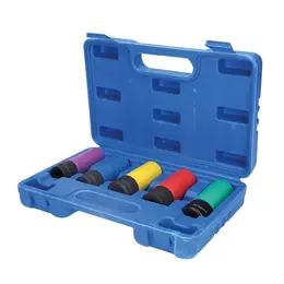 Product image of 5-Piece 1/2 Inch Wheel Hub Protection Sleeve Set for Impact Wrenches