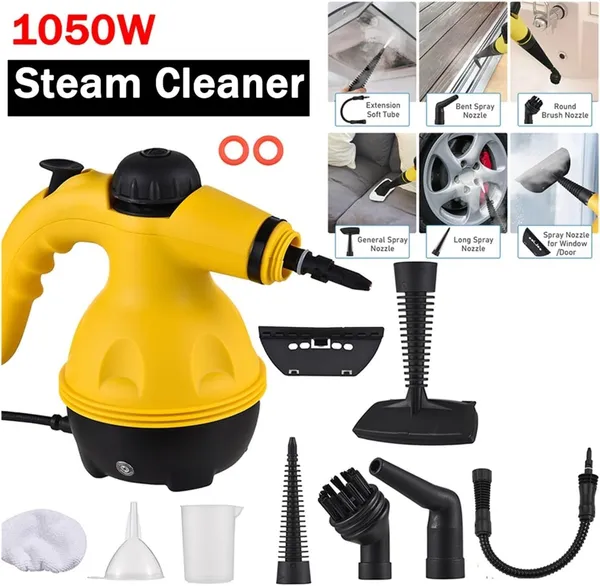 Main product image of 1050W Handheld Steam Cleaner for Automotive and Home Cleaning