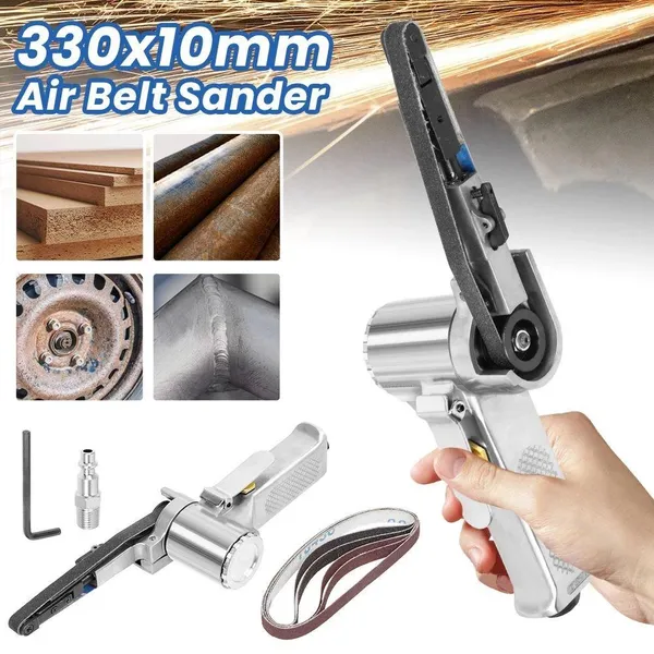 Main product image of 10mm Pneumatic Belt Sander, Handheld Air Powered