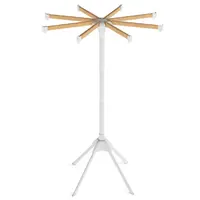 Product image of Foldable Bamboo Clothes Drying Rack, 40 Hanger Slots, Indoor Use
