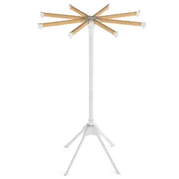 Product image of Foldable Bamboo Clothes Drying Rack, 40 Hanger Slots, Indoor Use