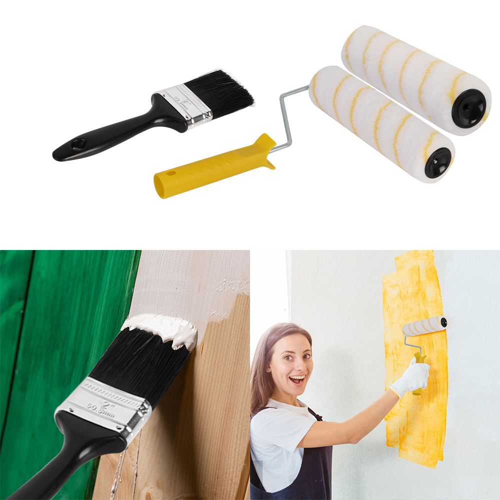 Main product image of Paint Roller Set with Extension Pole, Tray, Brush, and Sleeves