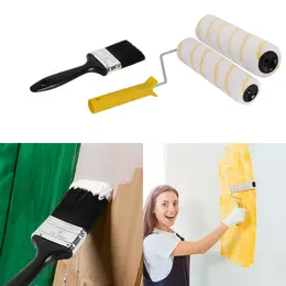 Product image of Paint Roller Set with Extension Pole, Tray, Brush, and Sleeves